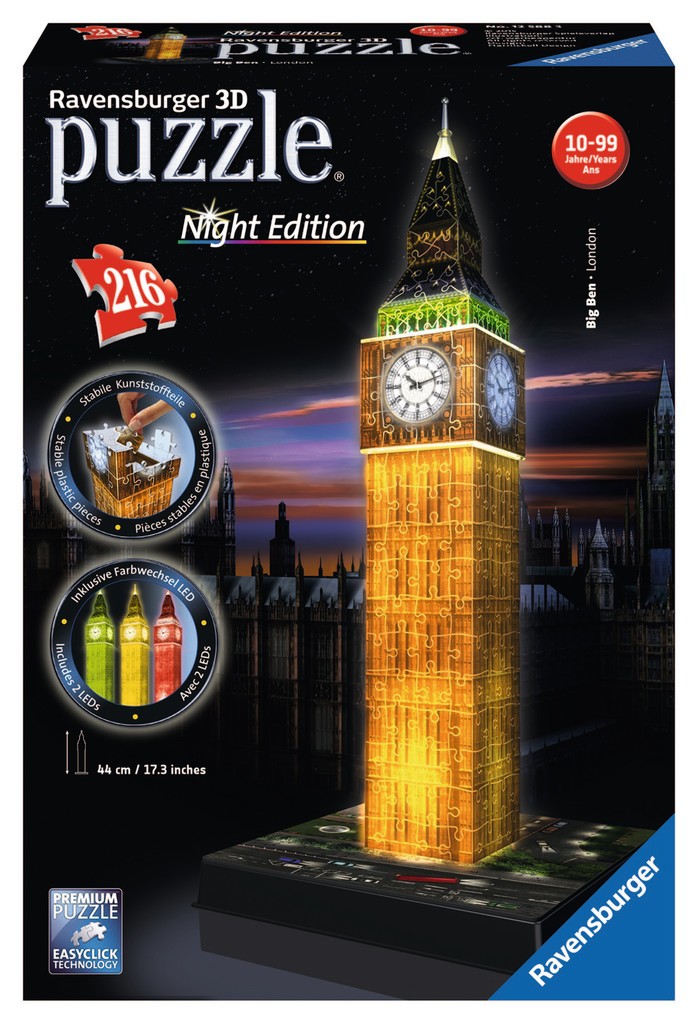 Ravensburger Puzzle 3D Big Ben noću 216kom