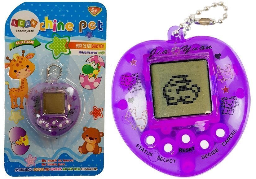 Tamagotchi s kratkim lancem ljubičasti