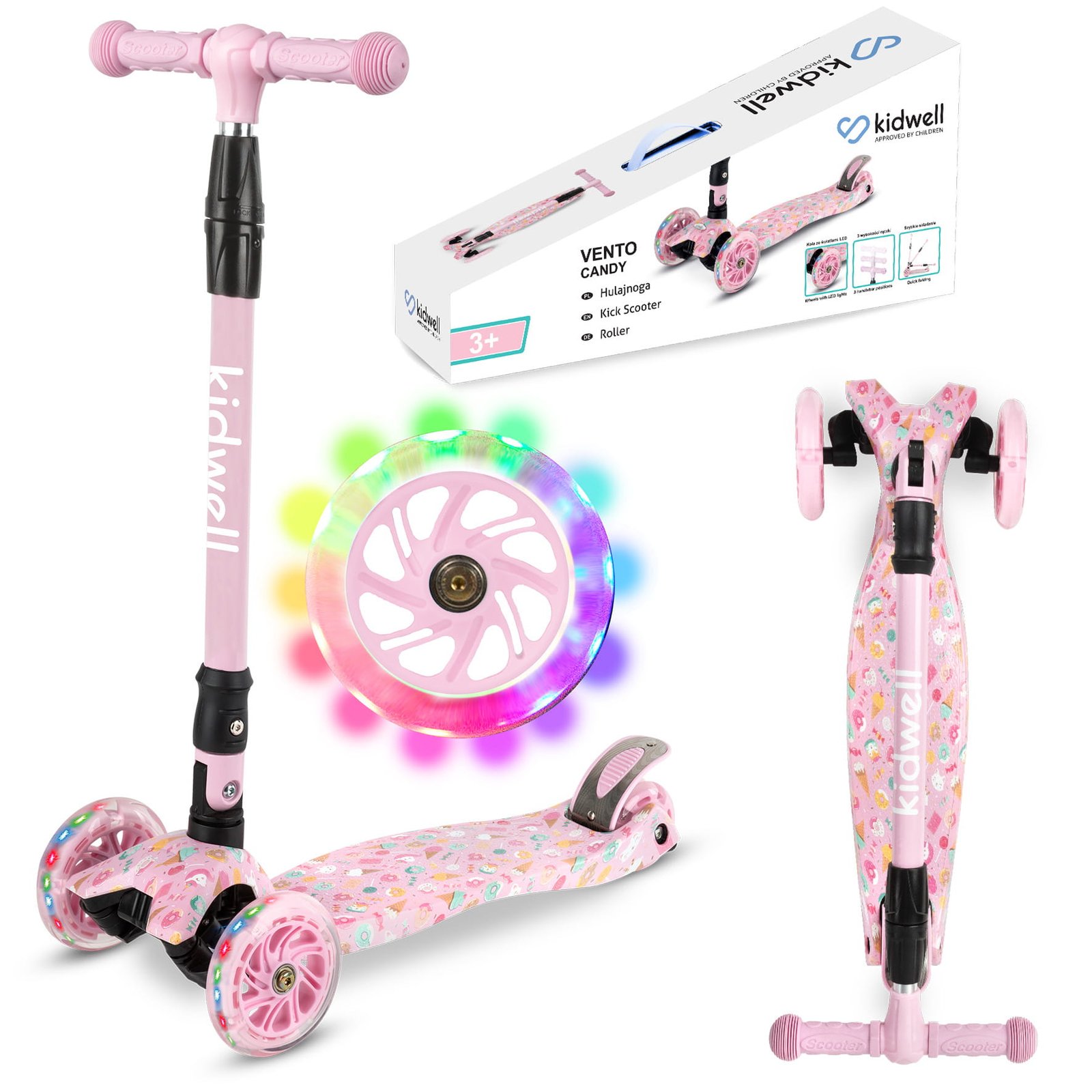 Kidwell VENTO Candy romobil s LED kotačima