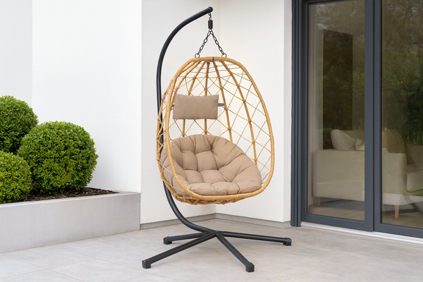 Sklopiva viseća stolica – bež