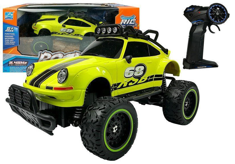 Monster Truck Porsche na daljinsko upravljanje 1:18 žuti