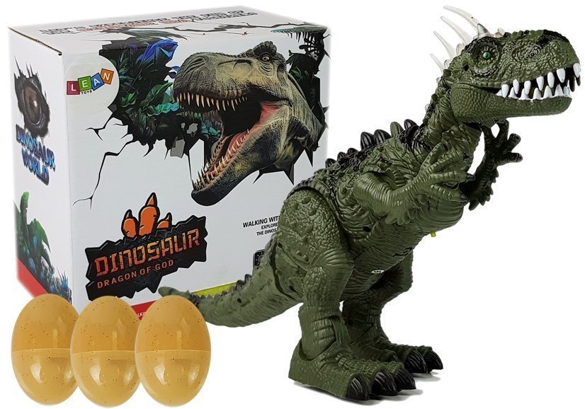 Set dinosaura T-Rexa koji liježe jaja zeleni 52cm