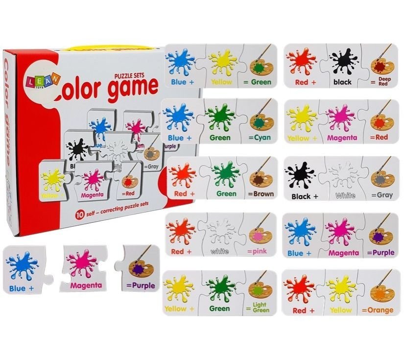 Edukativne puzzle - boje na engleskom