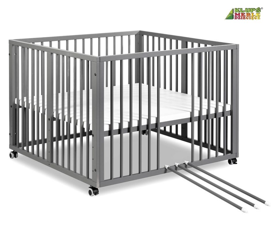 KLUPS JONAS vrtić s kotačićima sivi