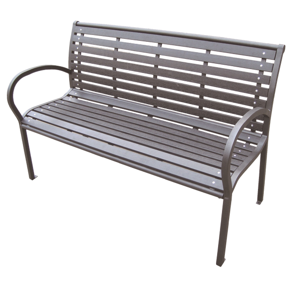 Vrtna klupa 125 x 60 x 80 tamna