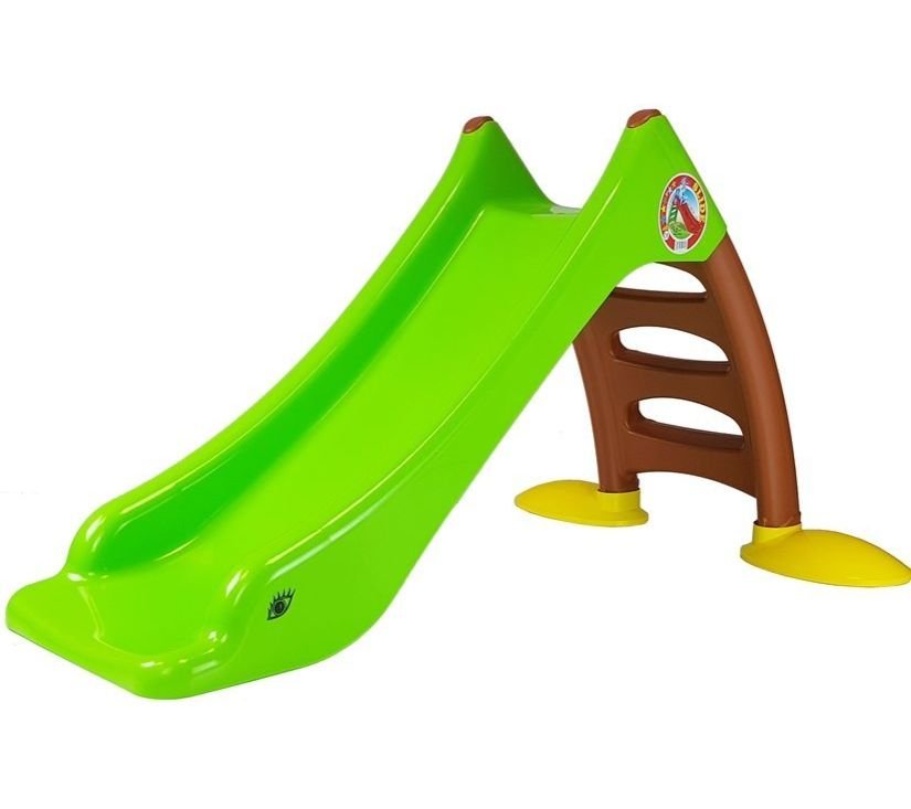 Dječji tobogan zeleno smeđi