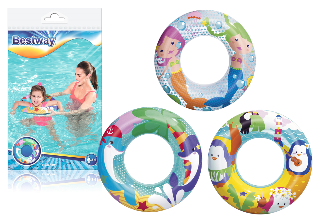 Bestway 36113 kolut na napuhavanje 51cm šareni