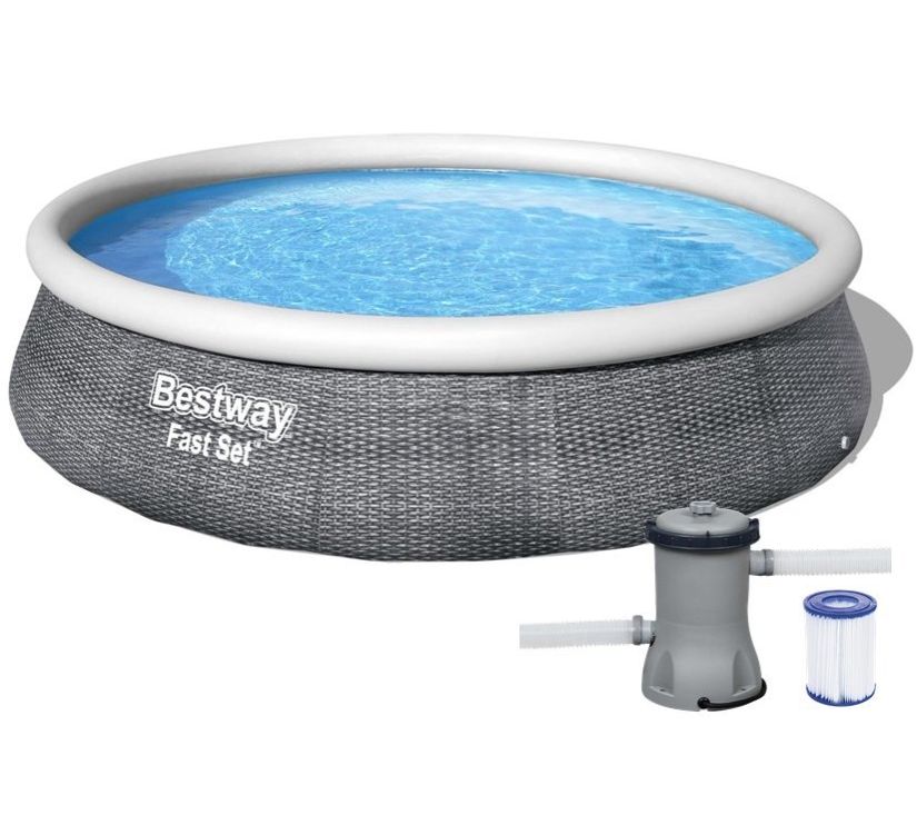 Bazen Bestway Fast Set s ratanom 396*84 cm