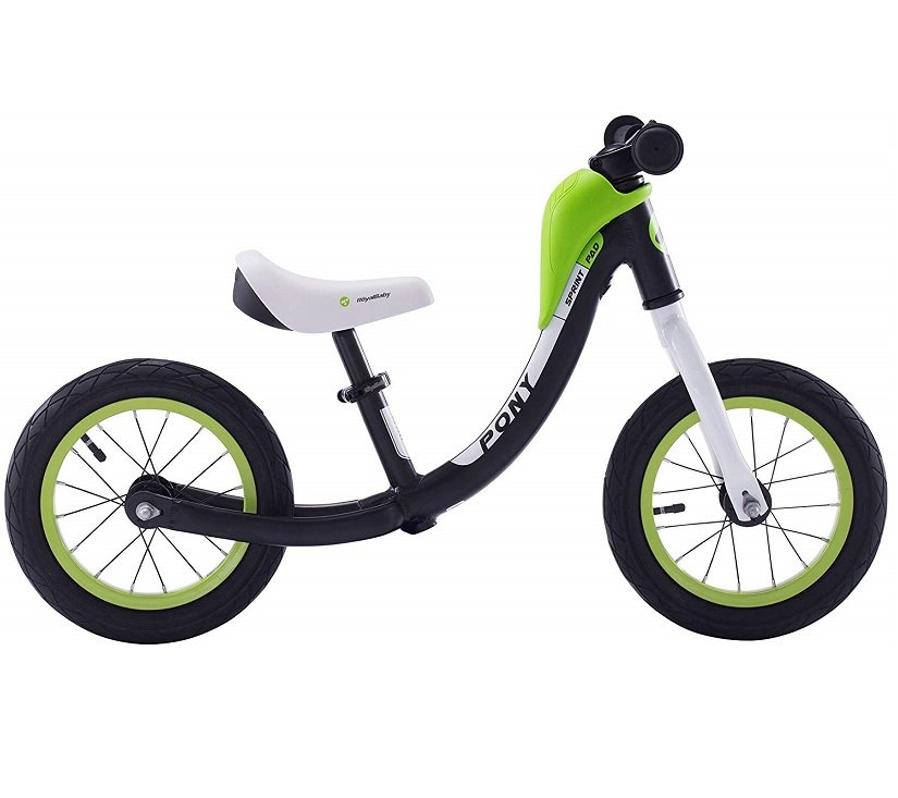 Royal Baby Dječji bicikl bez pedala Pony crni - aluminij