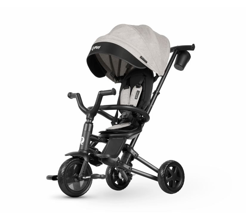 Dječji tricikl Qplay Nova Niello sivi 6u1