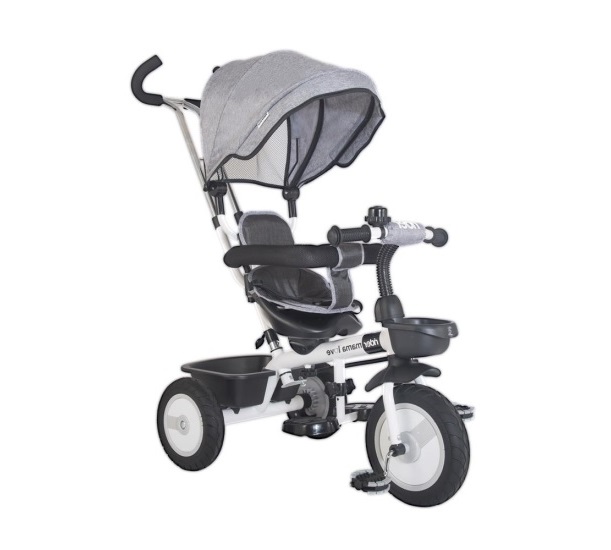 Dječji tricikl Rider sivi