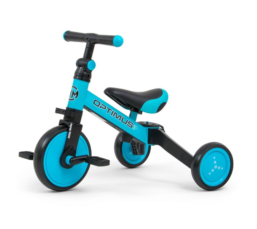 Dječji tricikl guralica 3u1 Optimus plavi