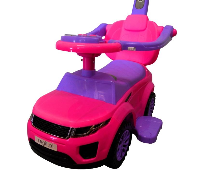 Dječja guralica J4 rozni 3u1