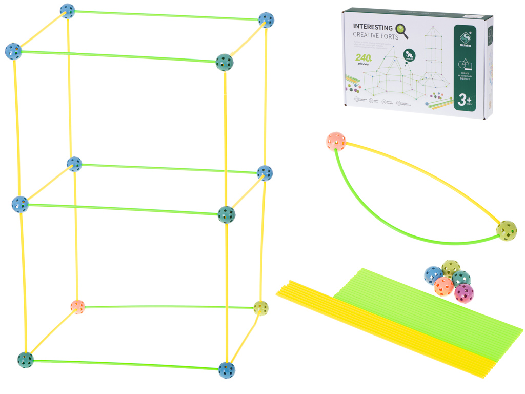 Set za izradu šatora i kućica 240 elemenata