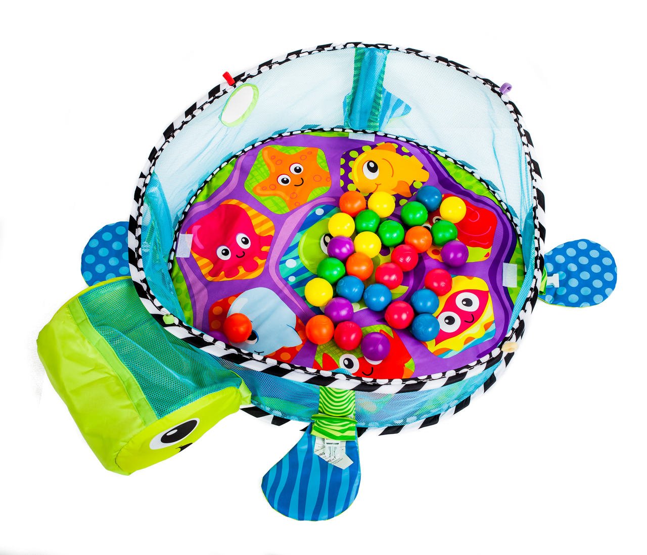 Velika edukativna podloga 3u1 Kornjača sa 30 loptica