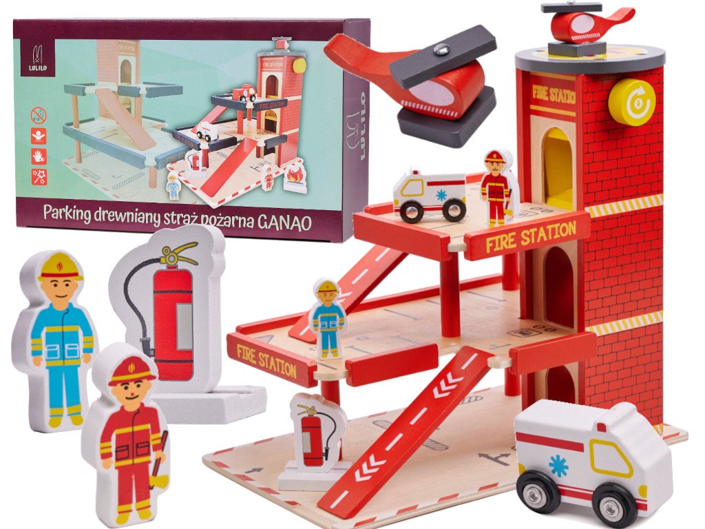 LULILO drvena parking garaža Vatrogasci