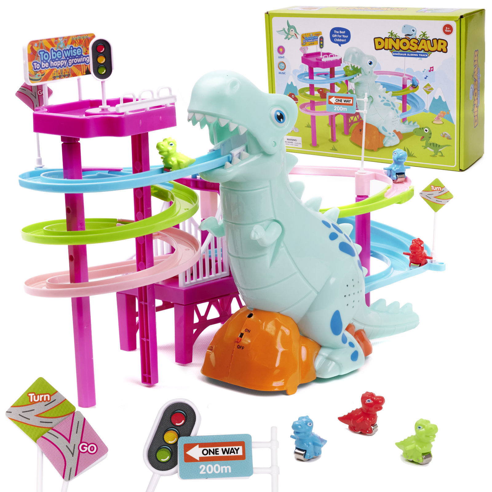 Dinosaur trkaća staza sa zvukovima i svijetlom