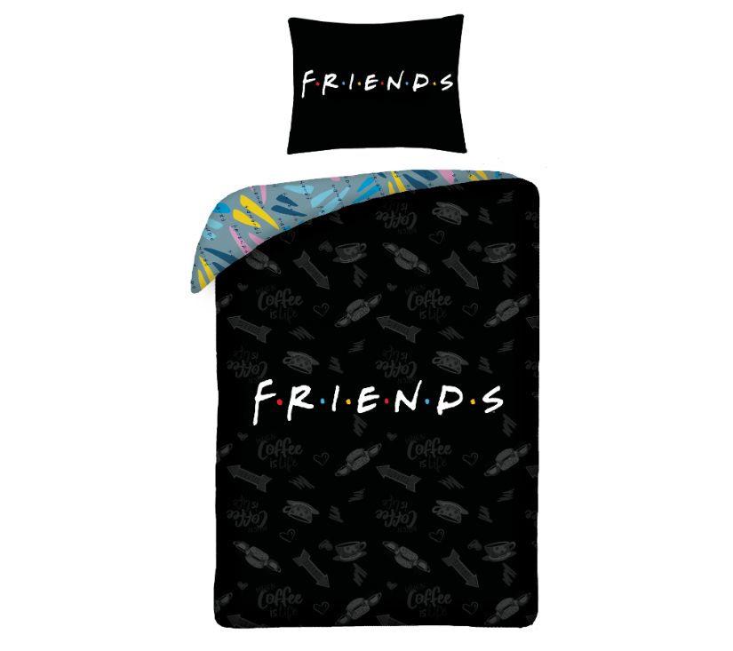 Pamučna posteljina Friends 140x200cm
