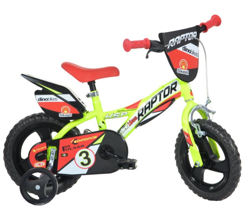 Dječji bicikl 16" Raptor žuti Dino Bikes