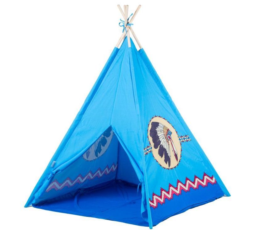 Šator za djecu Wigwam indijanski plavi