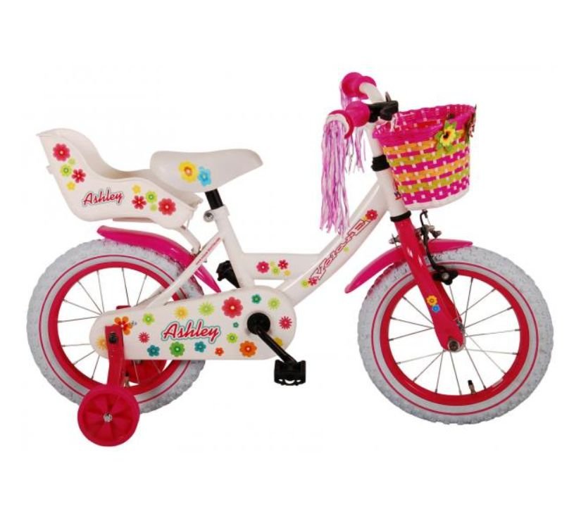 Dječji bicikl Volare Ashely 14" bijelo/rozi