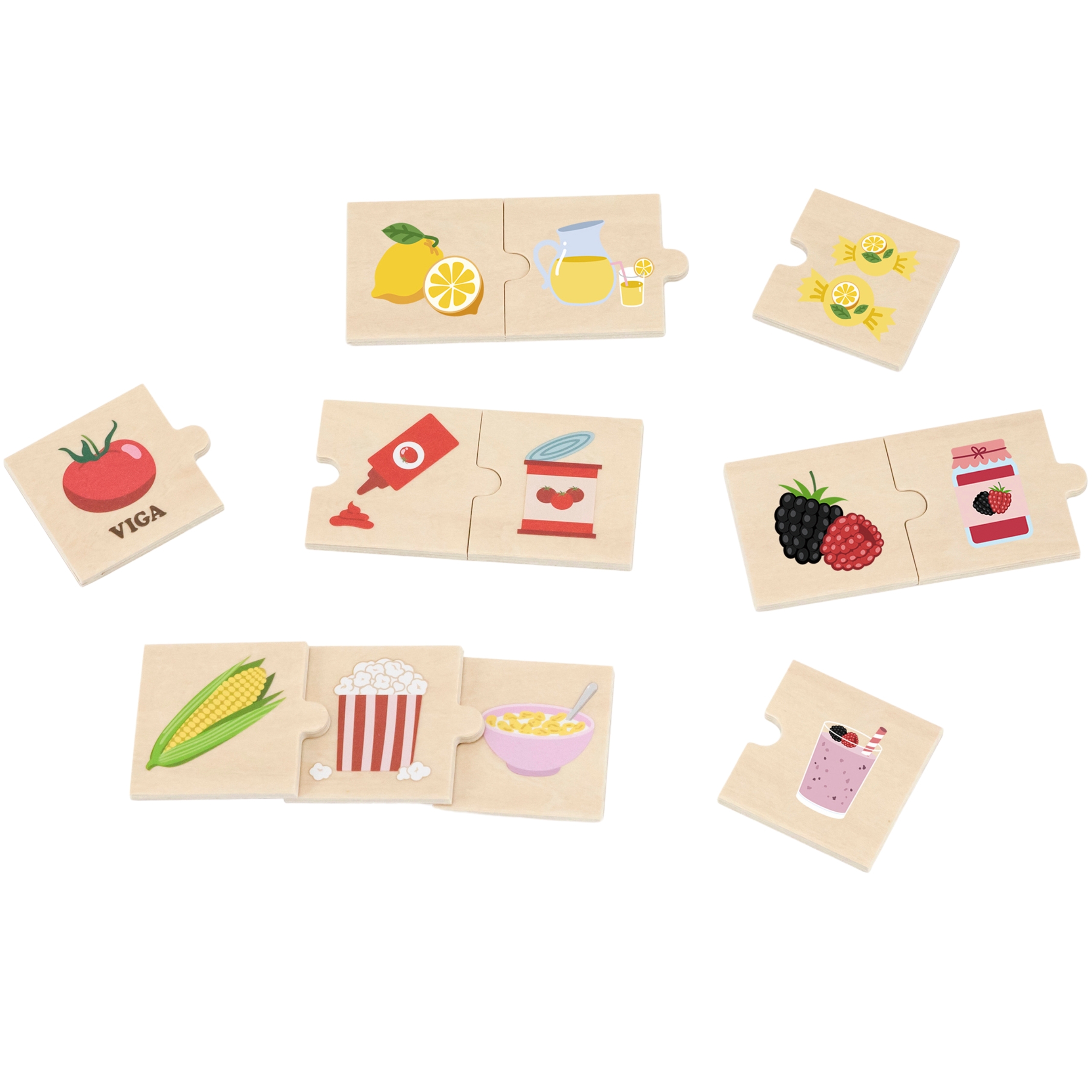 Viga set slagalica otkrijte povezanost prirode i hrane