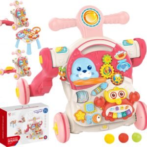 Woopie 4 u 1 guralica za bebe - roza