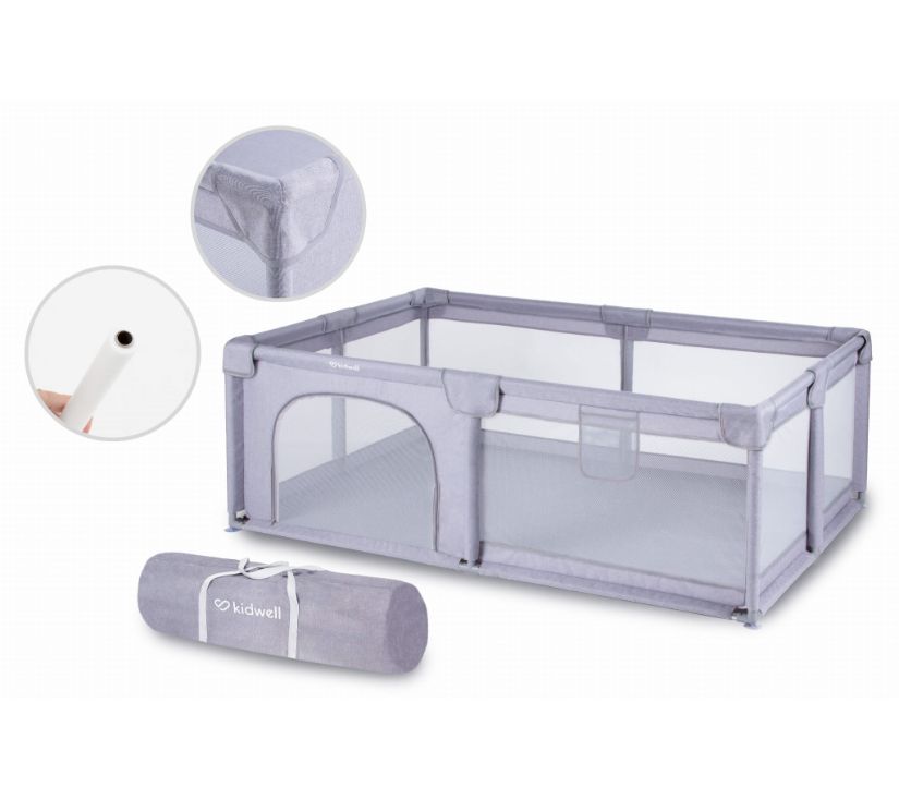 Kidwell vrtić za igranje FANKO siva 120x180cm