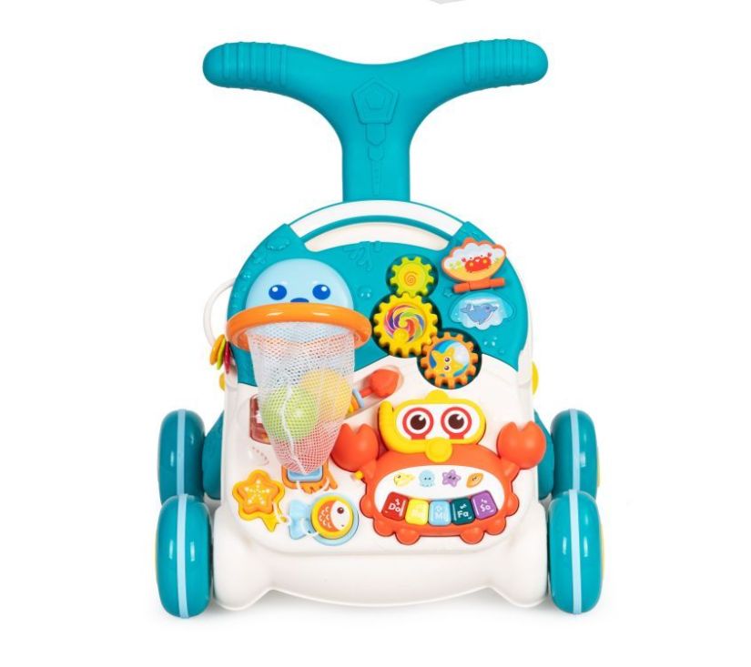 Edukativna 2u1 guralica za djecu tirkizna