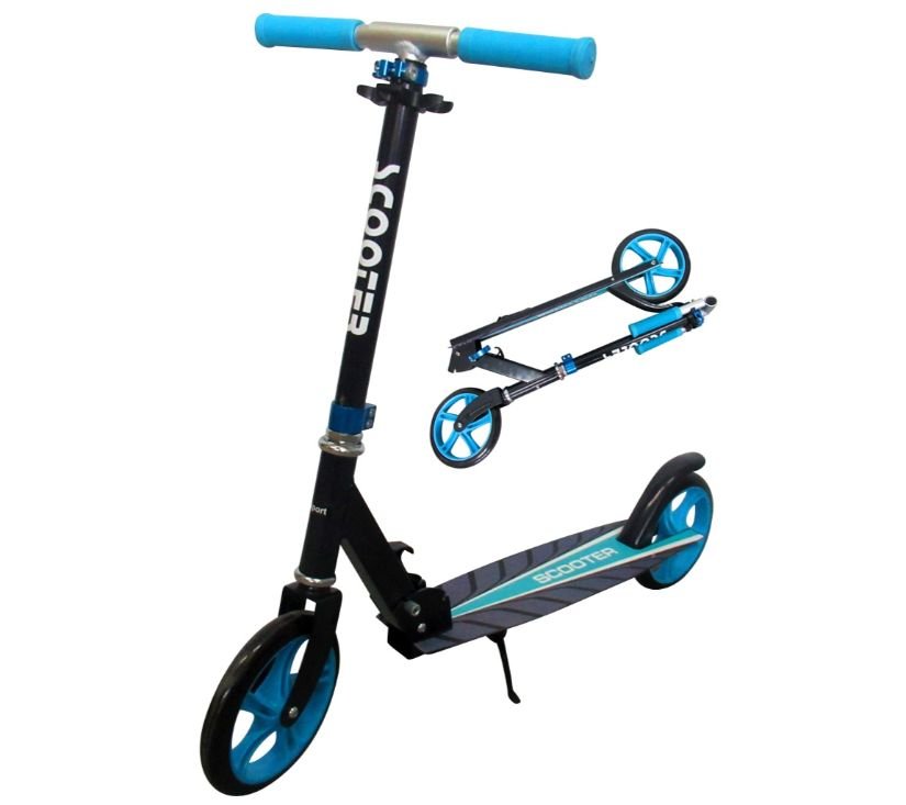 Romobil H7 crno - tirkizni