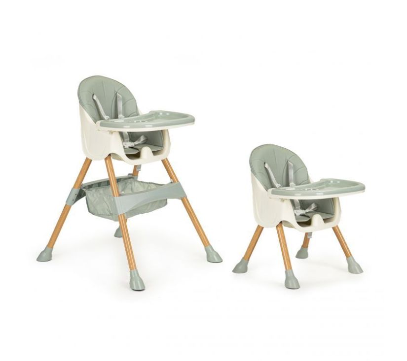 EcoToys HC-823 2u1 stolica hranilica zelena