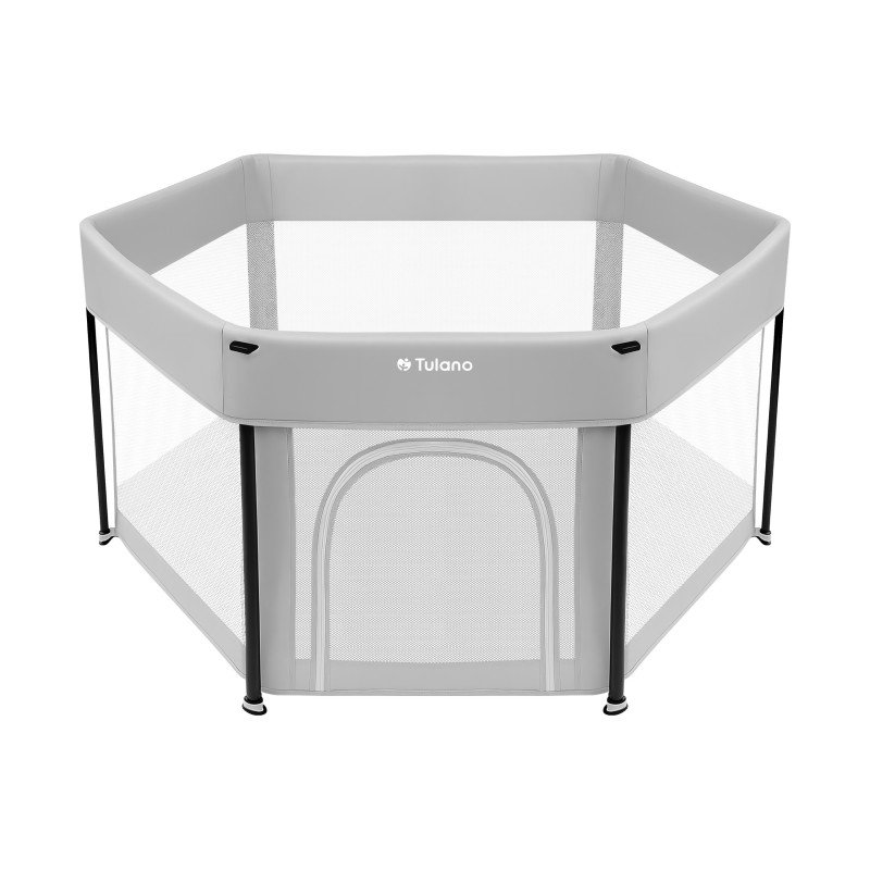 Tulano vrtić za igranje 125 x 125 cm, sivi