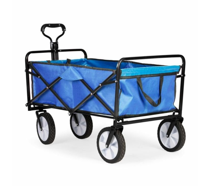 Sklopiva velika kolica za plažu plava