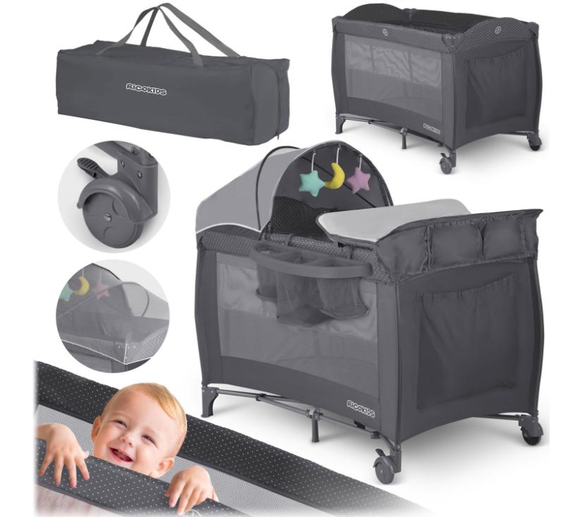 Putni krevetić 125 x 65 x 78 cm rk-242 antracit