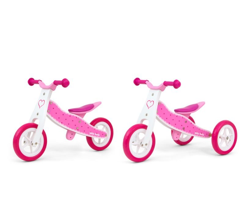 Milly Mally 2u1 tricikl bez pedala srca