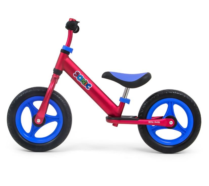 Milly Mally bicikl bez pedala Sonic crveni