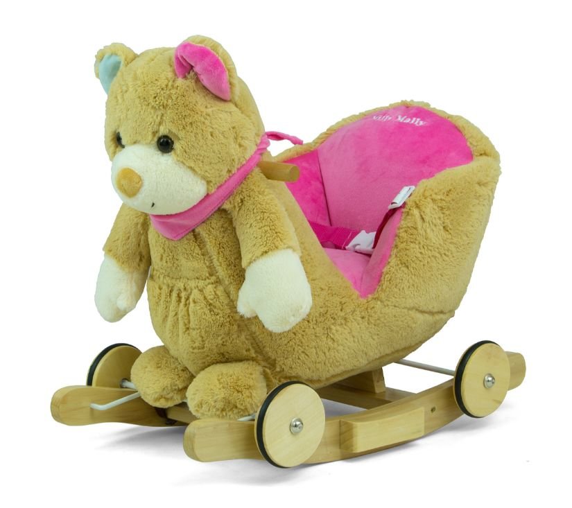 Igračka na ljuljanje Medo rozi