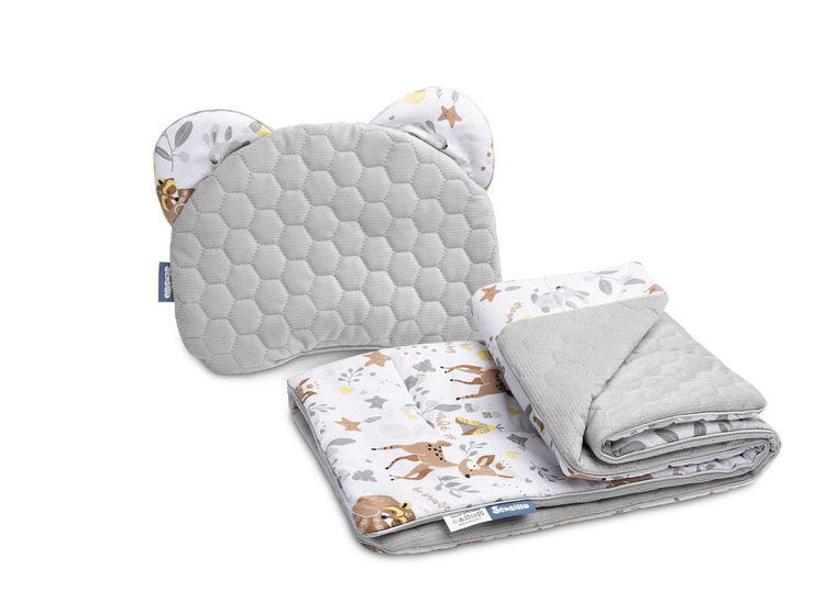 Set dječje posteljine deka jastuk šumske životinje