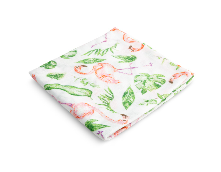 Sensillo muslin pelena 70x80cm flamingo