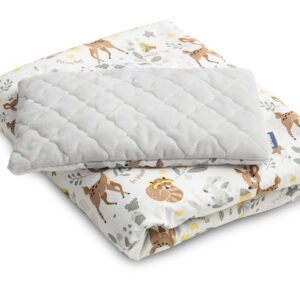 Komplet za dječji krevetić Plush poplun jastuk šumske životinje