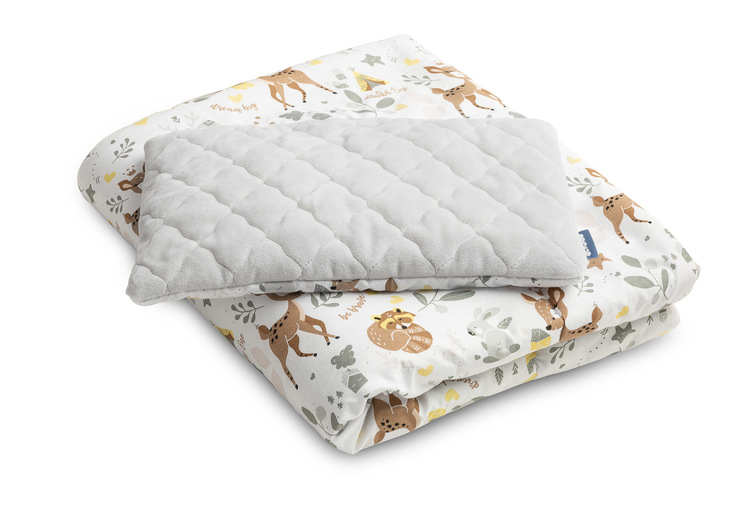 Komplet za dječji krevetić Plush poplun jastuk šumske životinje