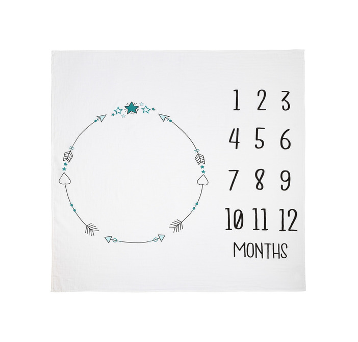 Podloga za presvlačenje od muslina 120x120cm bijela