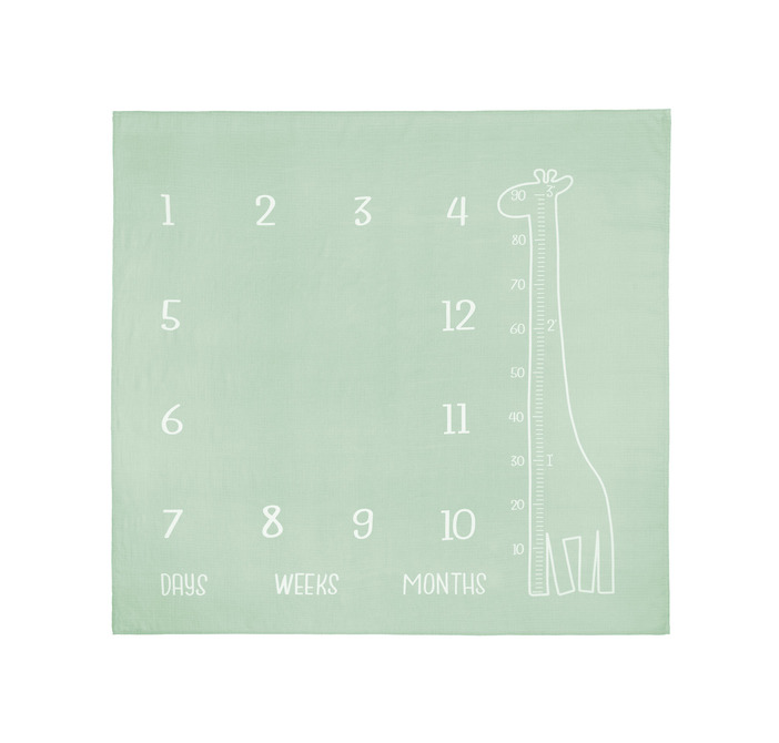 Podloga za presvlačenje od muslina 120x120cm zelena