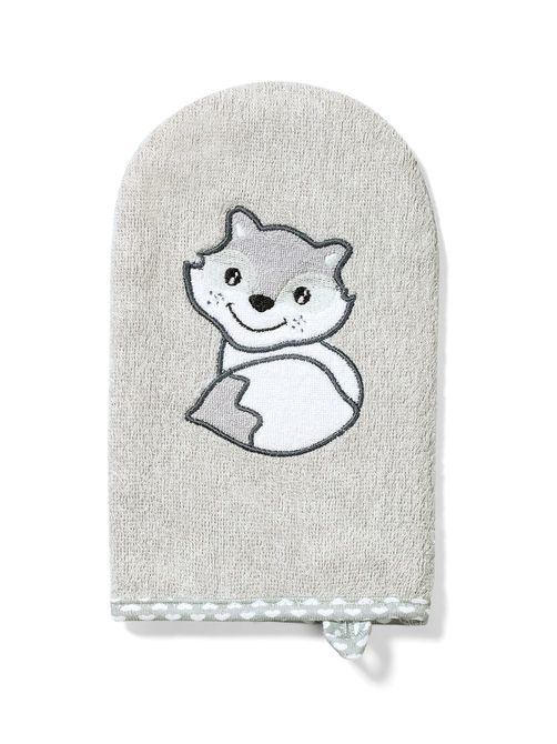 Rukavica za pranje bambus siva 347/03