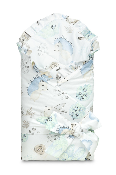 Dvostrani poplun za bebe 75x75cm ježić