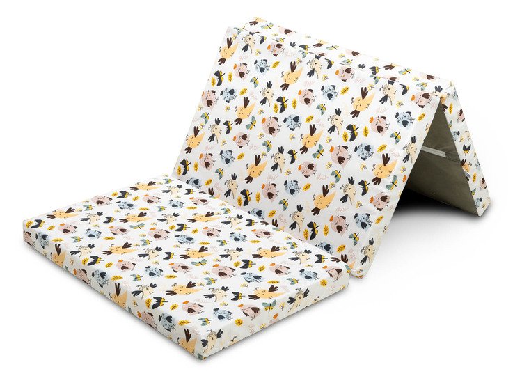 Sklopivi madrac s pamučnom navlakom 120x60cm pilići