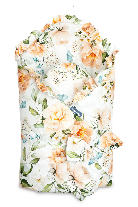 Dvostrani poplun za bebe 75x75cm ruže