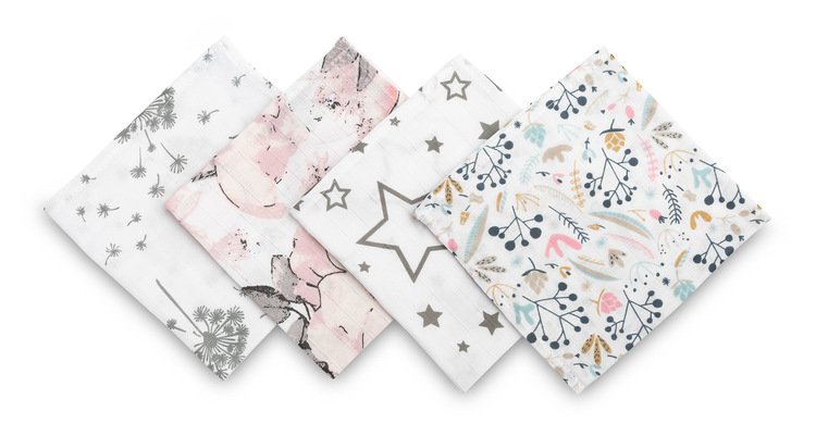 Spit up pelene pakiranje od 4 komada, roze