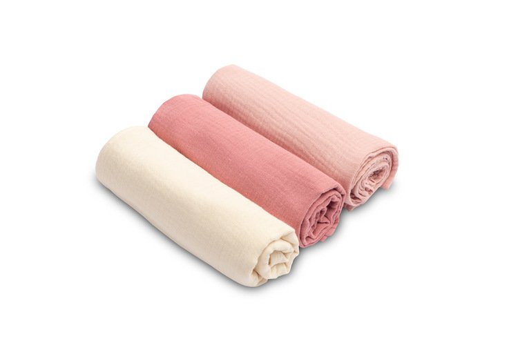 Muslin pelena uniforma roza (pakiranje - 3 kom)