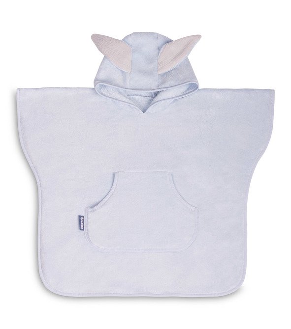 Pončo za kupanje koraljno plavi